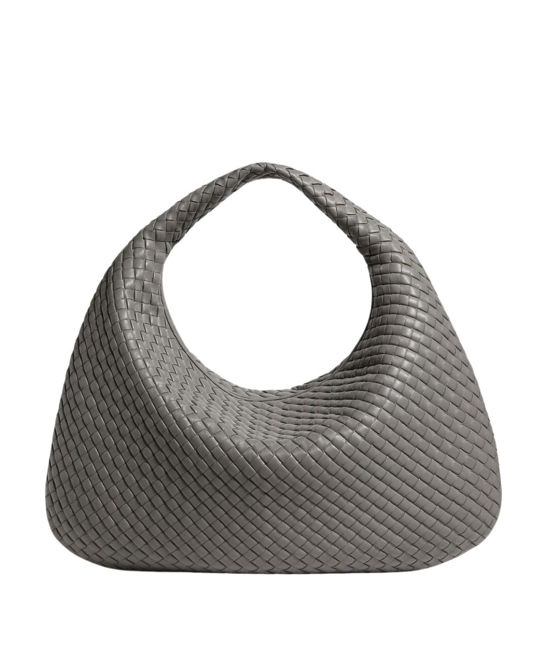 BOTTEGA VENETA Серая кожаная сумка через плечо, фото 1