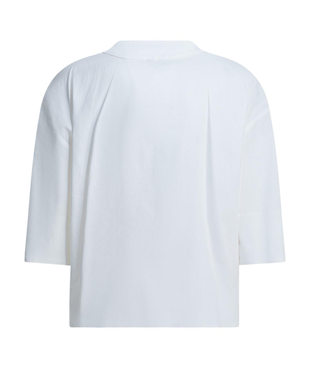MAX MARA Белая льняная рубашка, фото 2