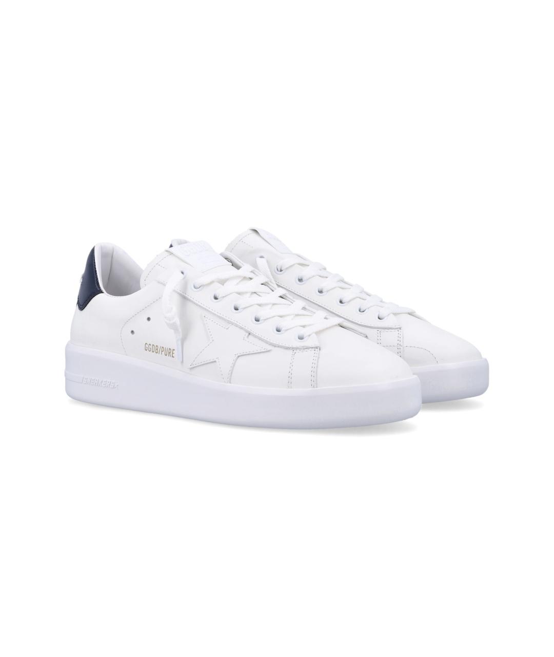 GOLDEN GOOSE DELUXE BRAND Белые кожаные низкие кроссовки / кеды, фото 2