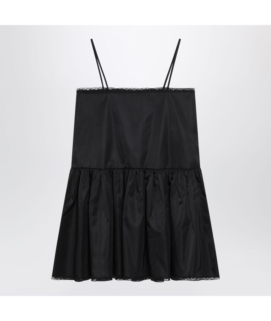 PRADA Черное полиамидовое повседневное платье, фото 2