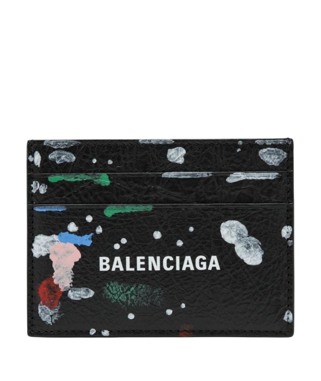 BALENCIAGA Черный кожаный кардхолдер, фото 1