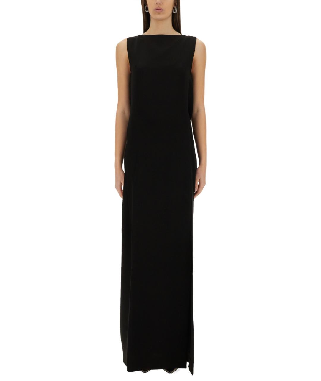 MAX MARA Черное ацетатное вечернее платье, фото 1
