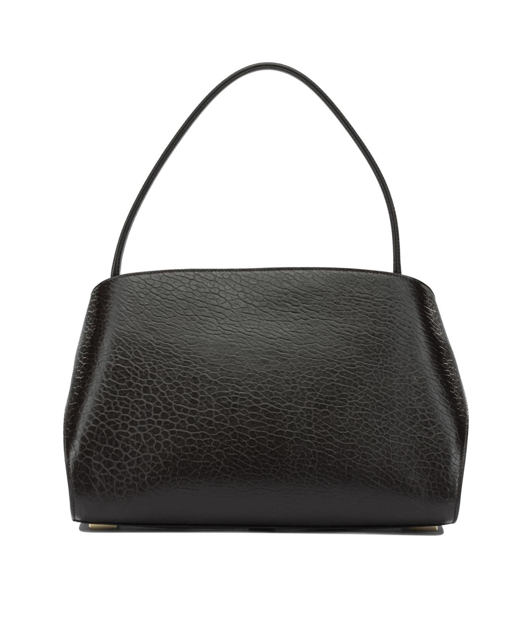 FERRAGAMO Коричневая кожаная сумка с короткими ручками, фото 3
