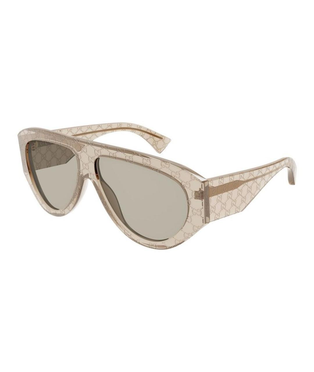 GUCCI Бежевые солнцезащитные очки, фото 1