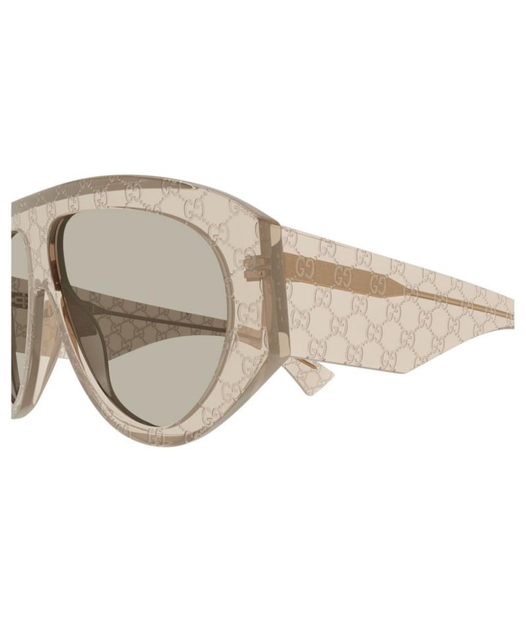 GUCCI Бежевые солнцезащитные очки, фото 3