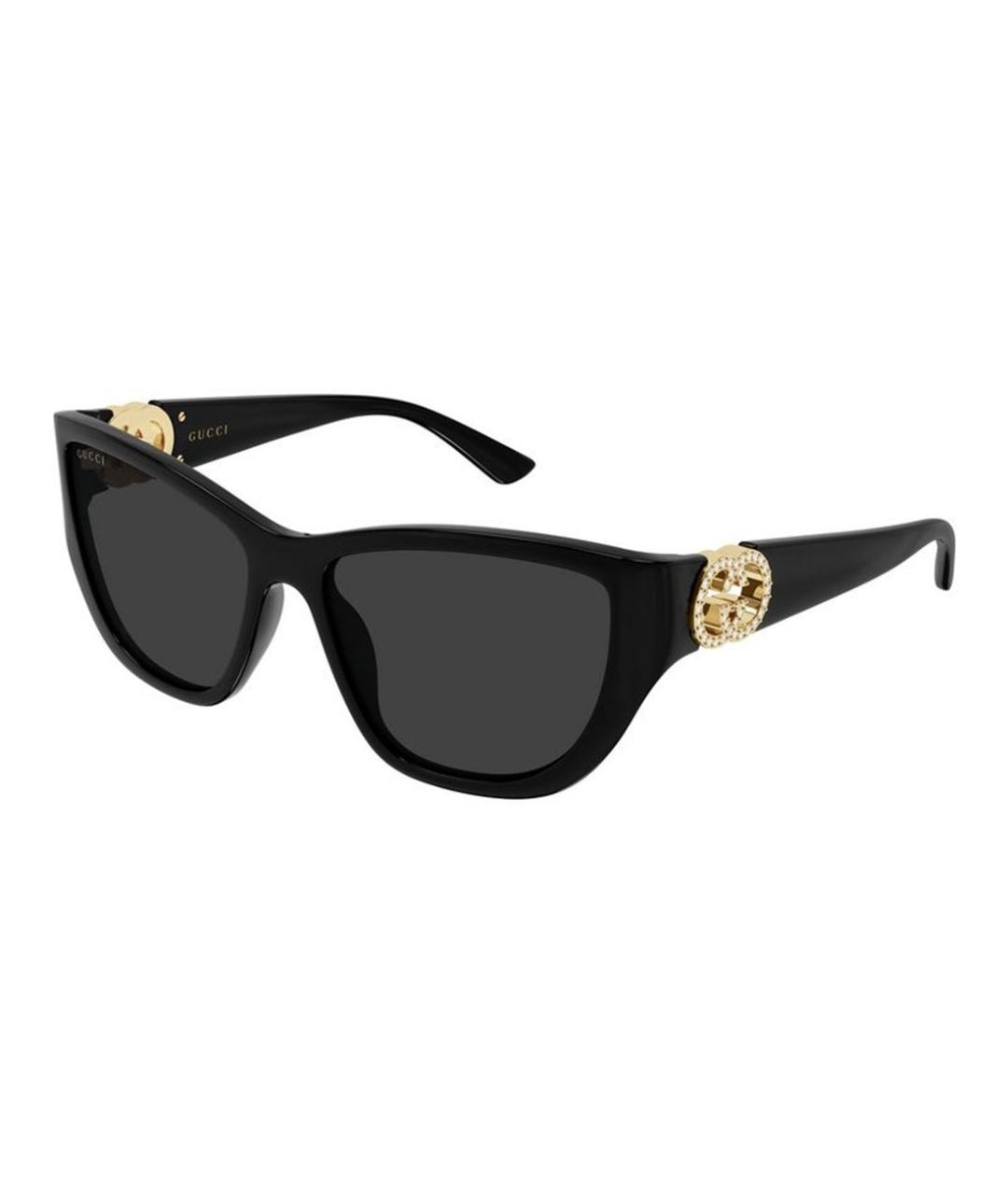 GUCCI Черные солнцезащитные очки, фото 1