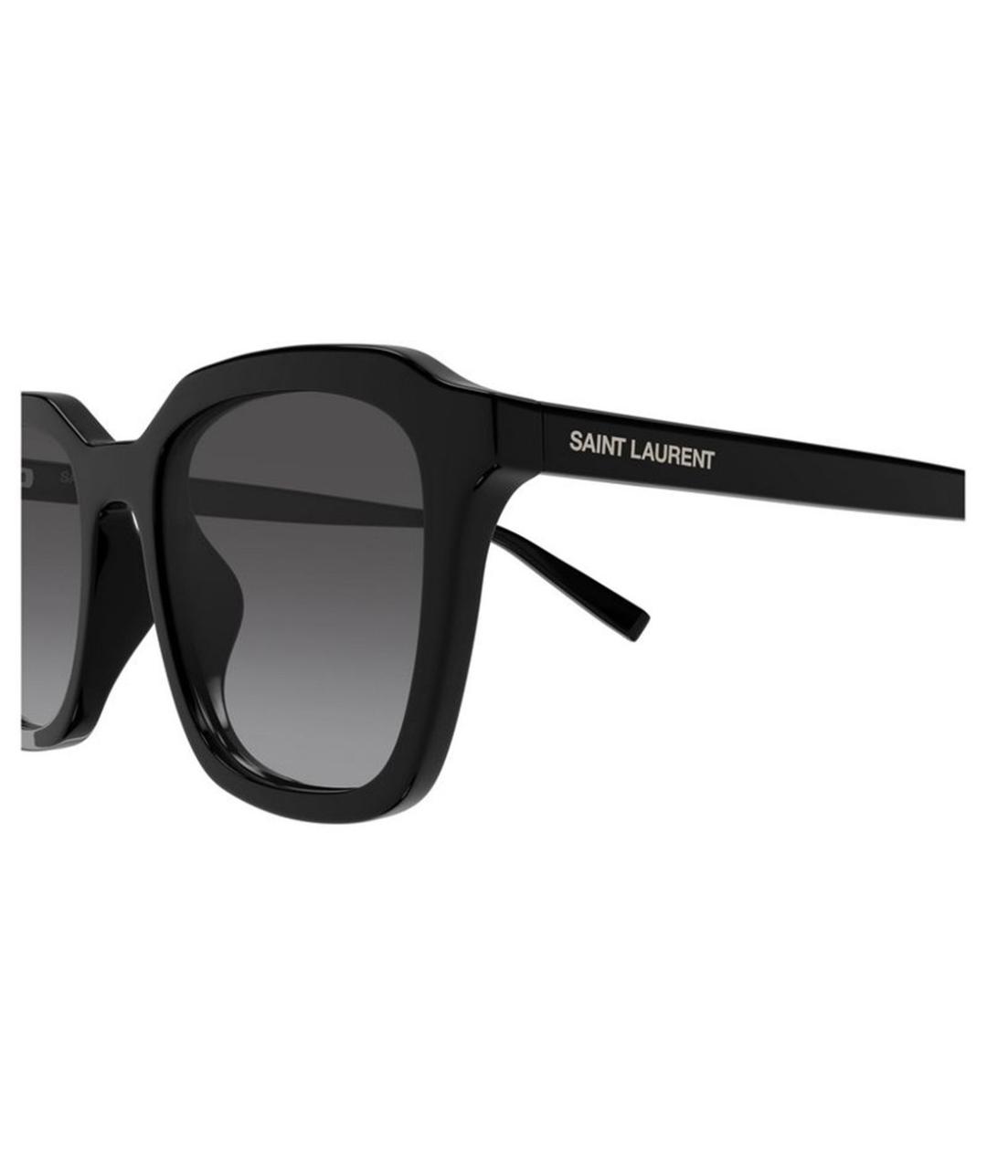SAINT LAURENT Черные пластиковые солнцезащитные очки, фото 3
