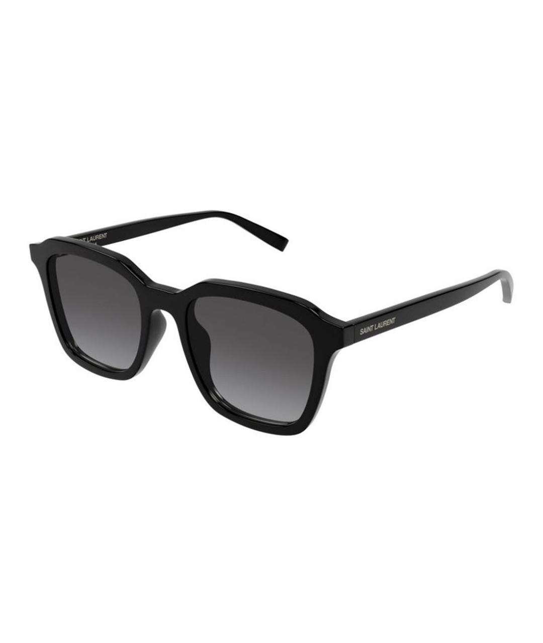 SAINT LAURENT Черные пластиковые солнцезащитные очки, фото 1