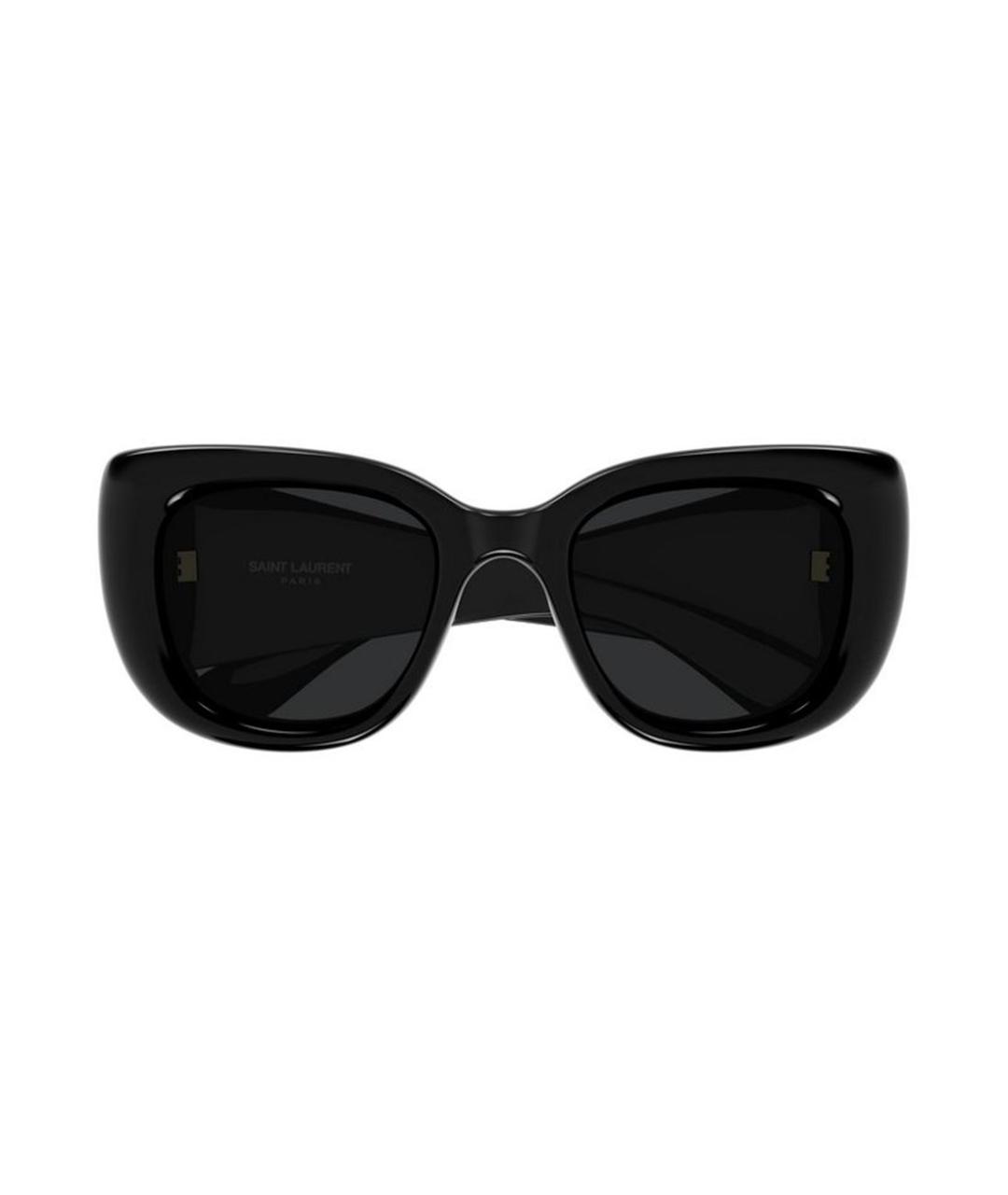 SAINT LAURENT Черные пластиковые солнцезащитные очки, фото 2