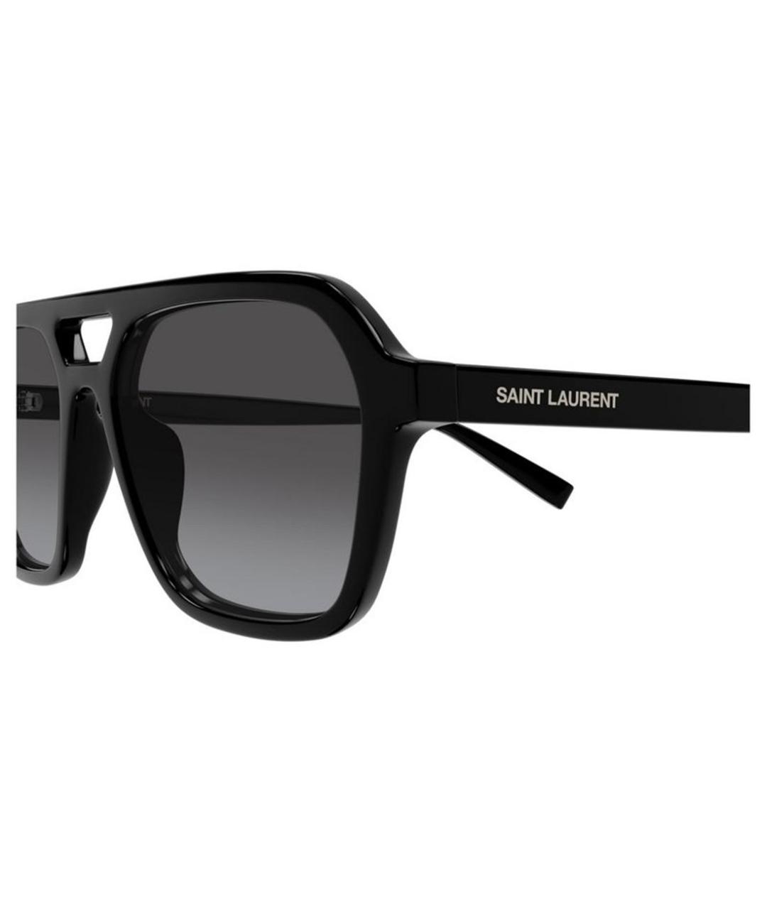 SAINT LAURENT Черные солнцезащитные очки, фото 3