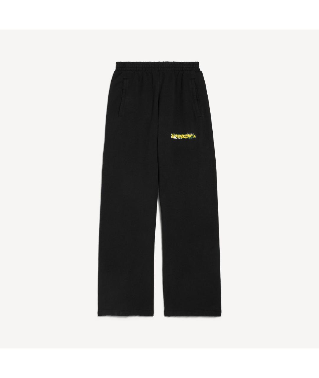 BALENCIAGA Черные хлопковые повседневные брюки, фото 5