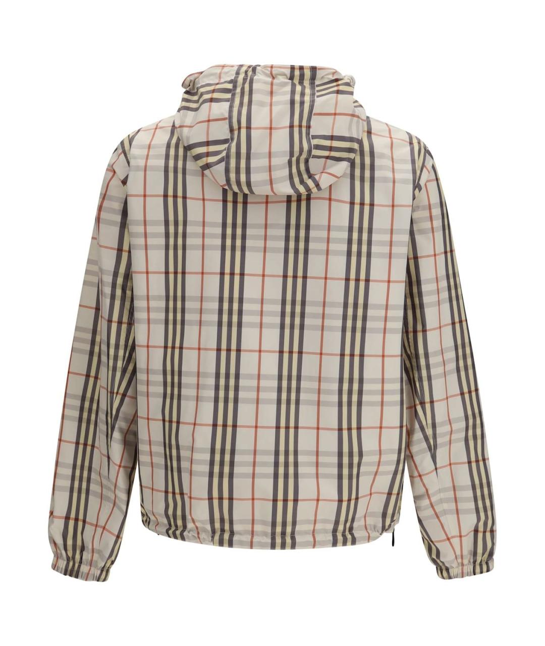BURBERRY Бежевая полиэстеровая куртка, фото 4