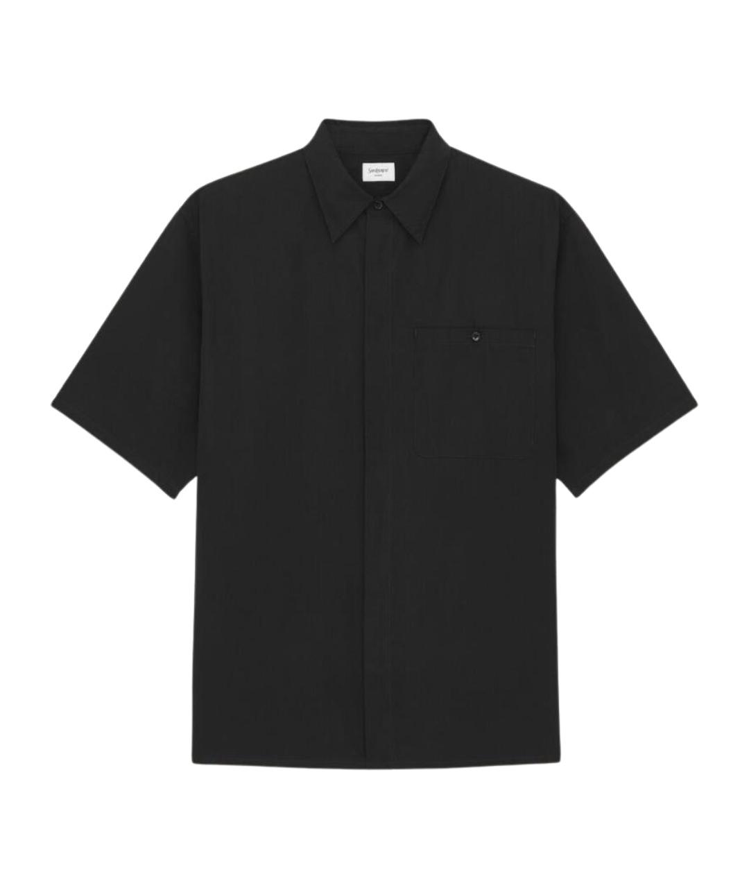 SAINT LAURENT Черная хлопковая кэжуал рубашка, фото 1