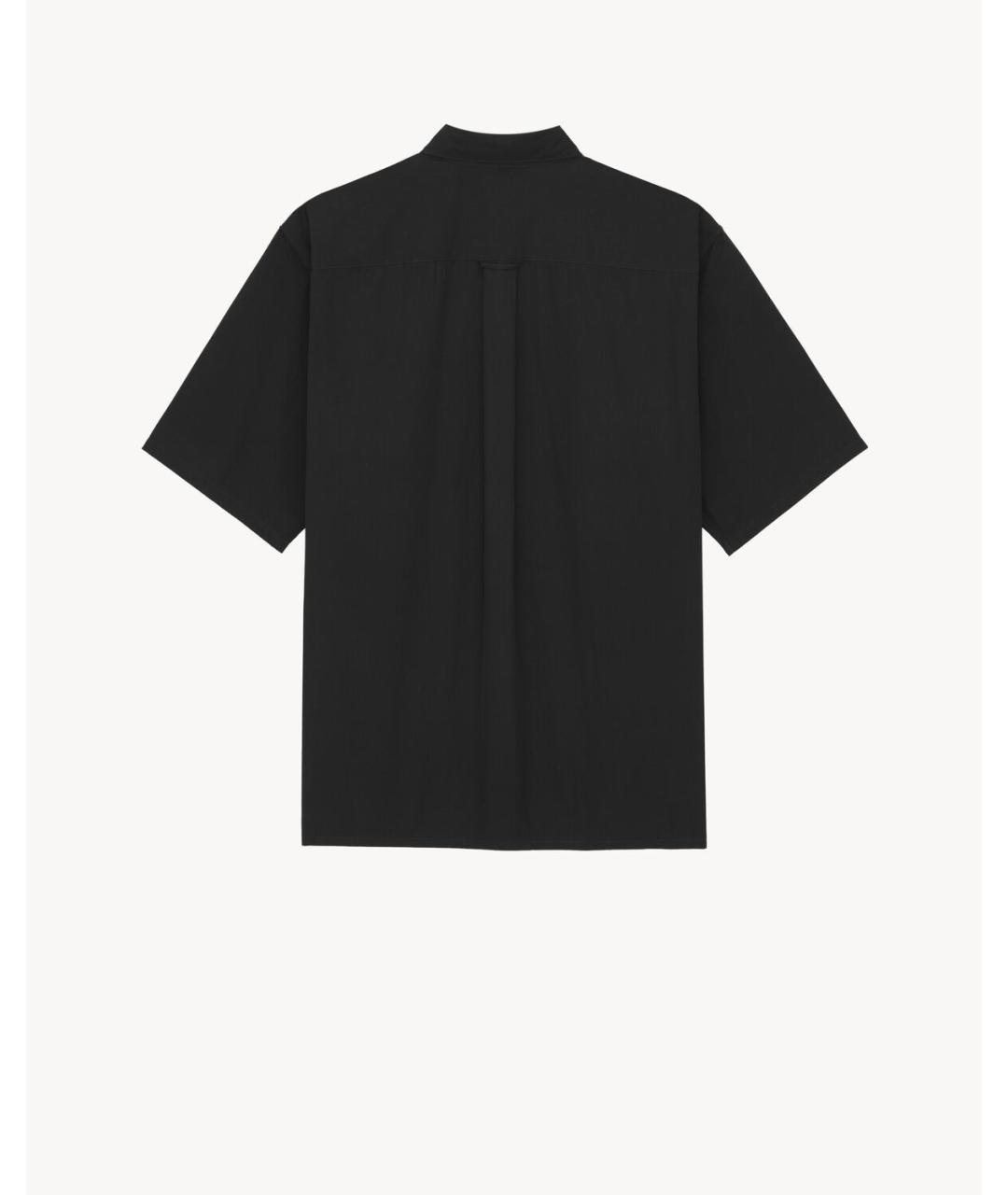 SAINT LAURENT Черная хлопковая кэжуал рубашка, фото 2