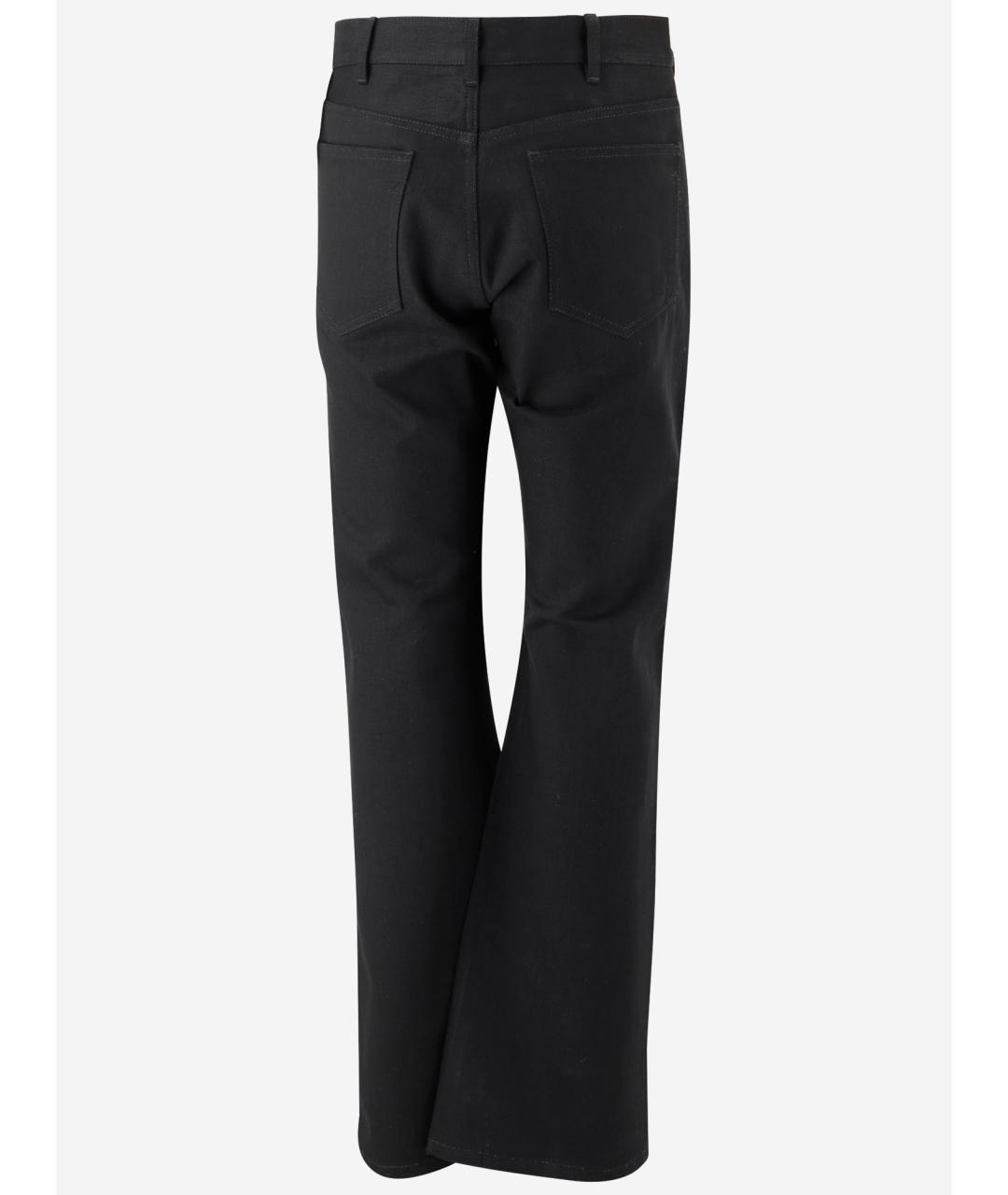 CELINE Черные хлопковые прямые джинсы, фото 2