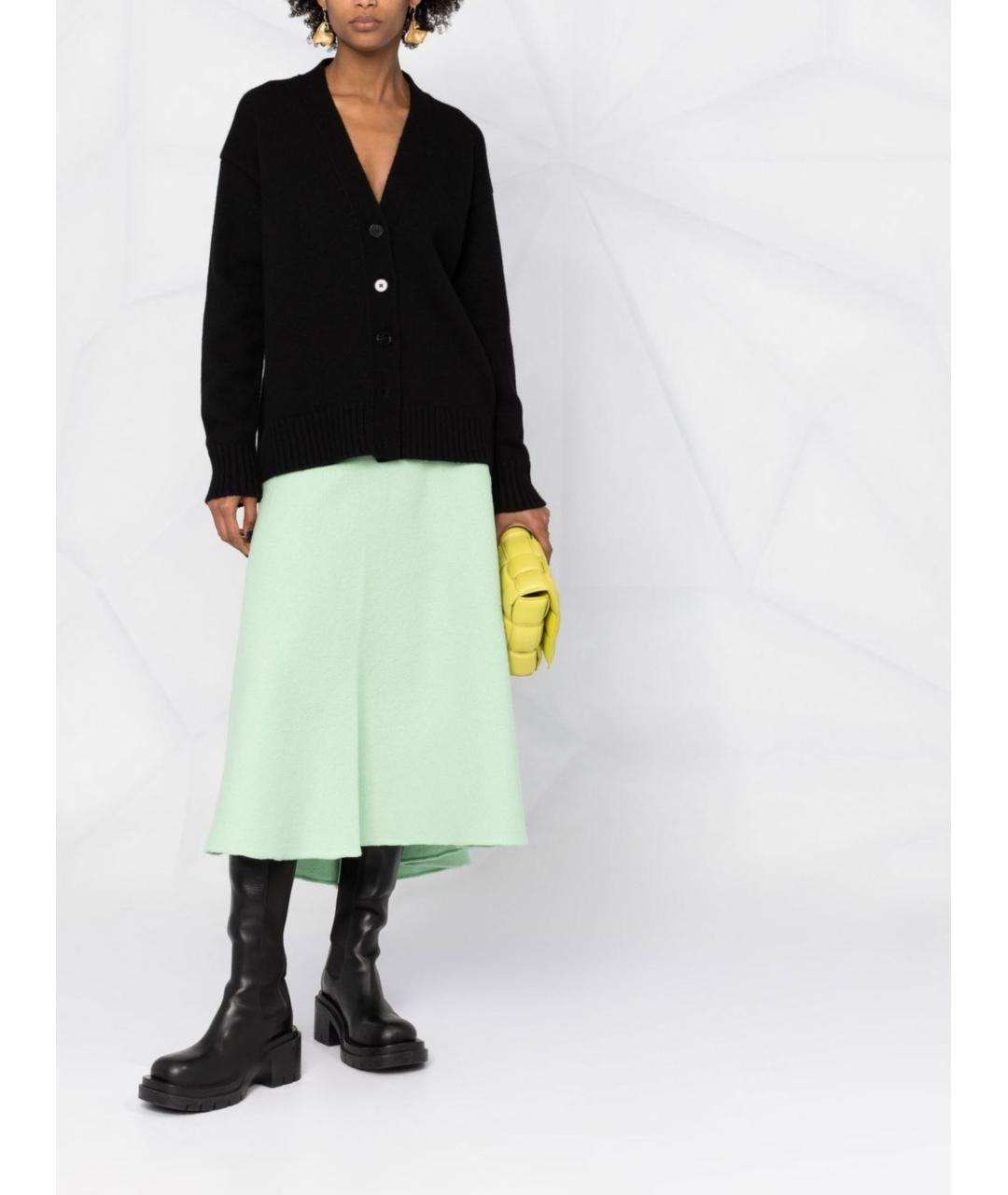 JIL SANDER Черный кашемировый кардиган, фото 2
