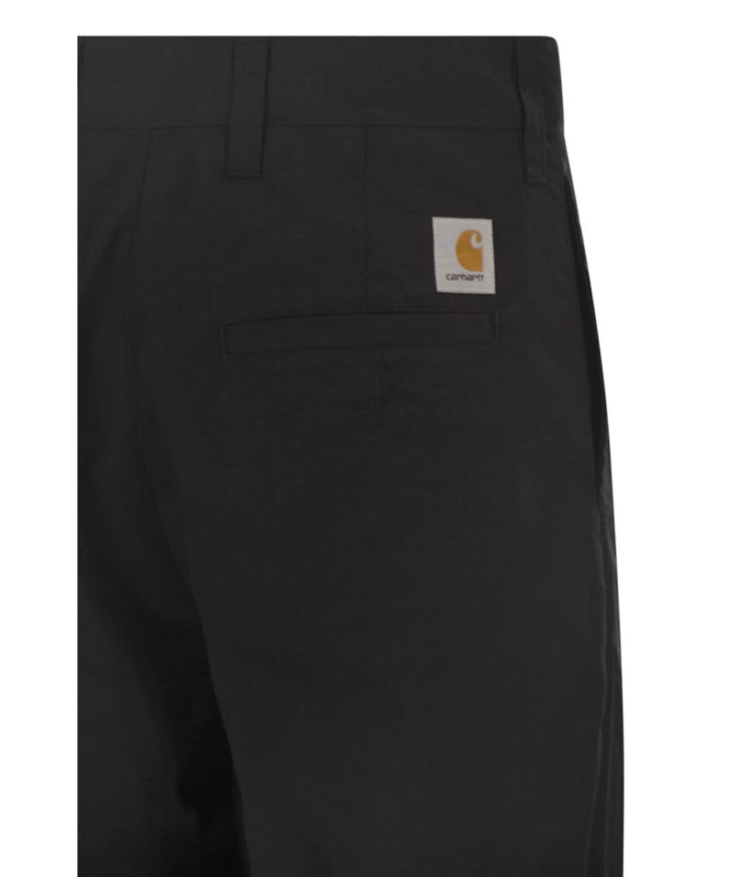CARHARTT WIP Черные прямые брюки, фото 4
