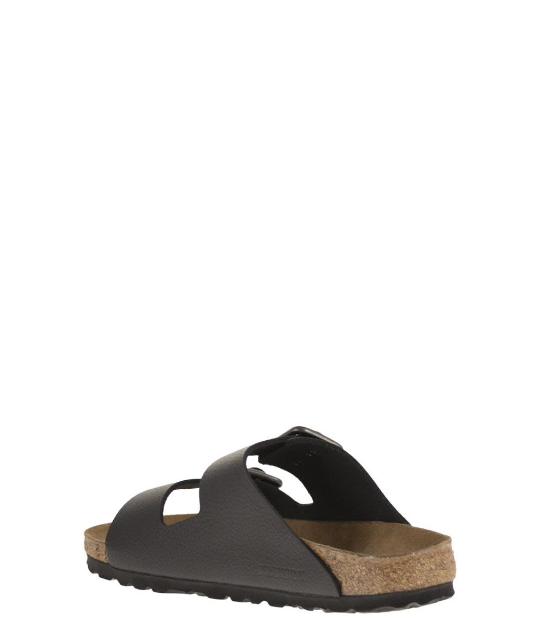BIRKENSTOCK Черные кожаные сандалии, фото 3