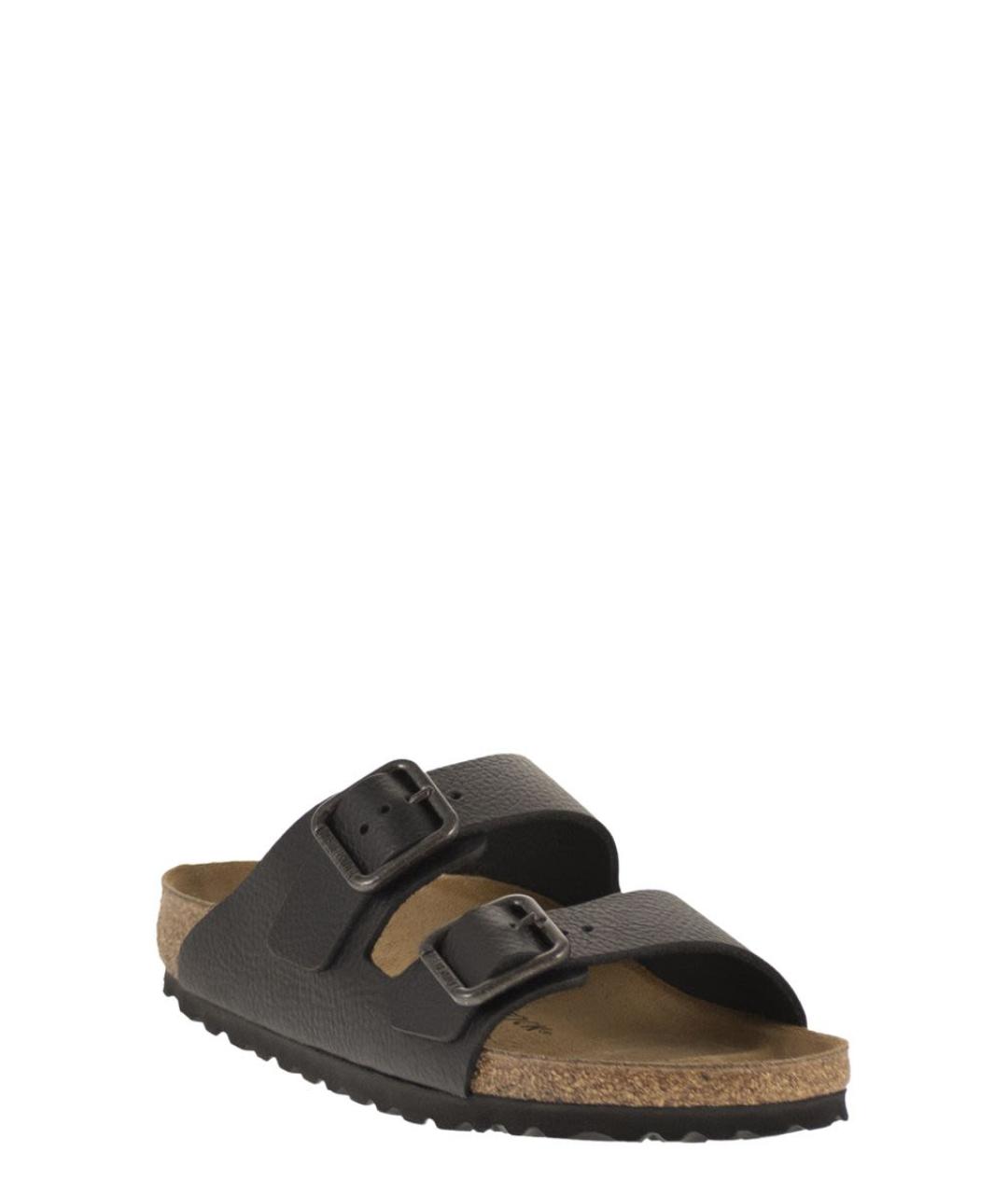 BIRKENSTOCK Черные кожаные сандалии, фото 2