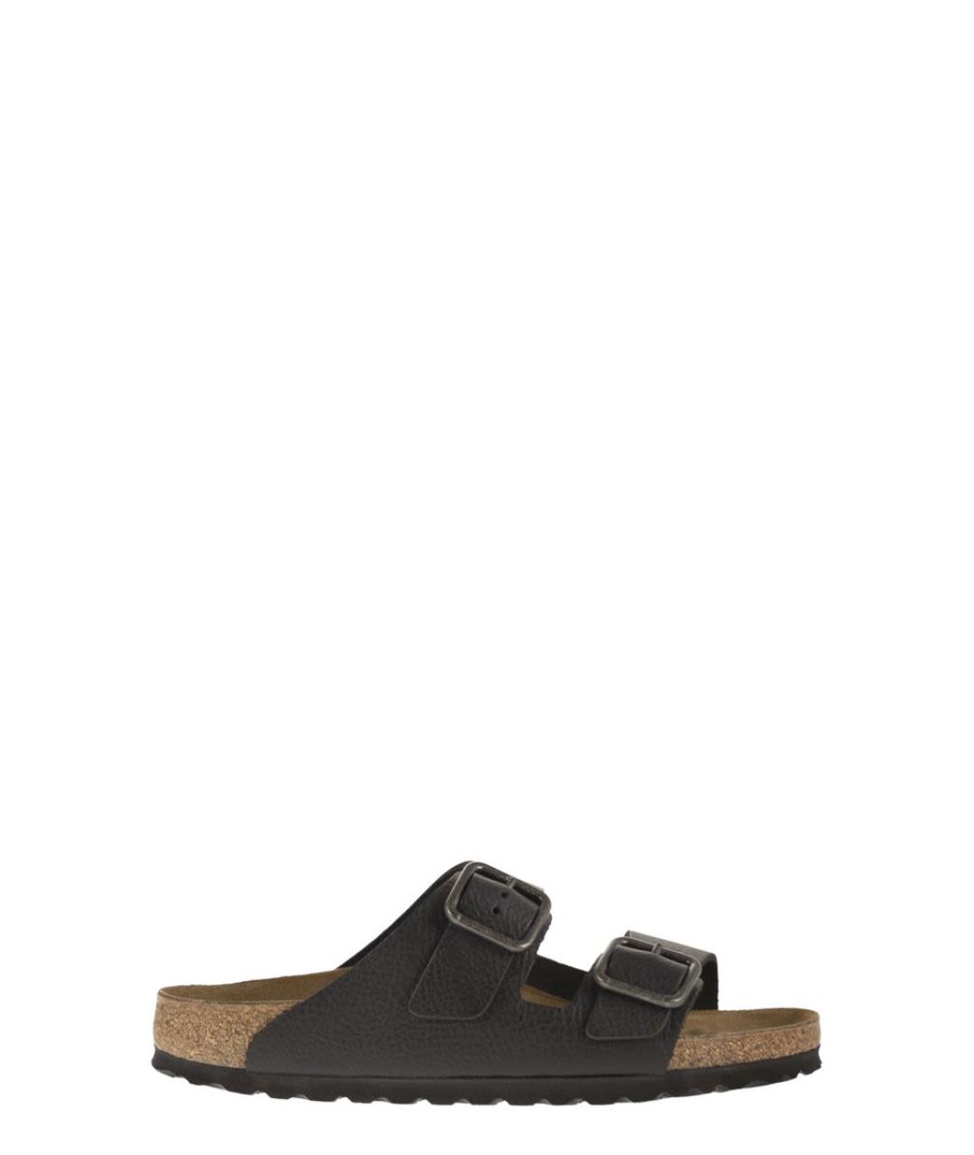 BIRKENSTOCK Черные кожаные сандалии, фото 1