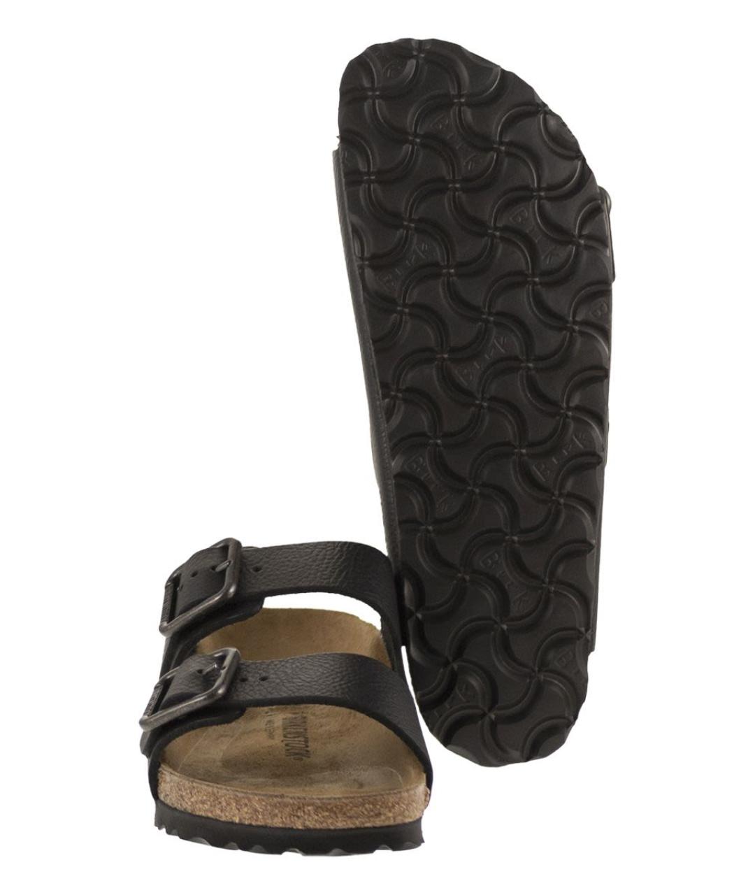 BIRKENSTOCK Черные кожаные сандалии, фото 5
