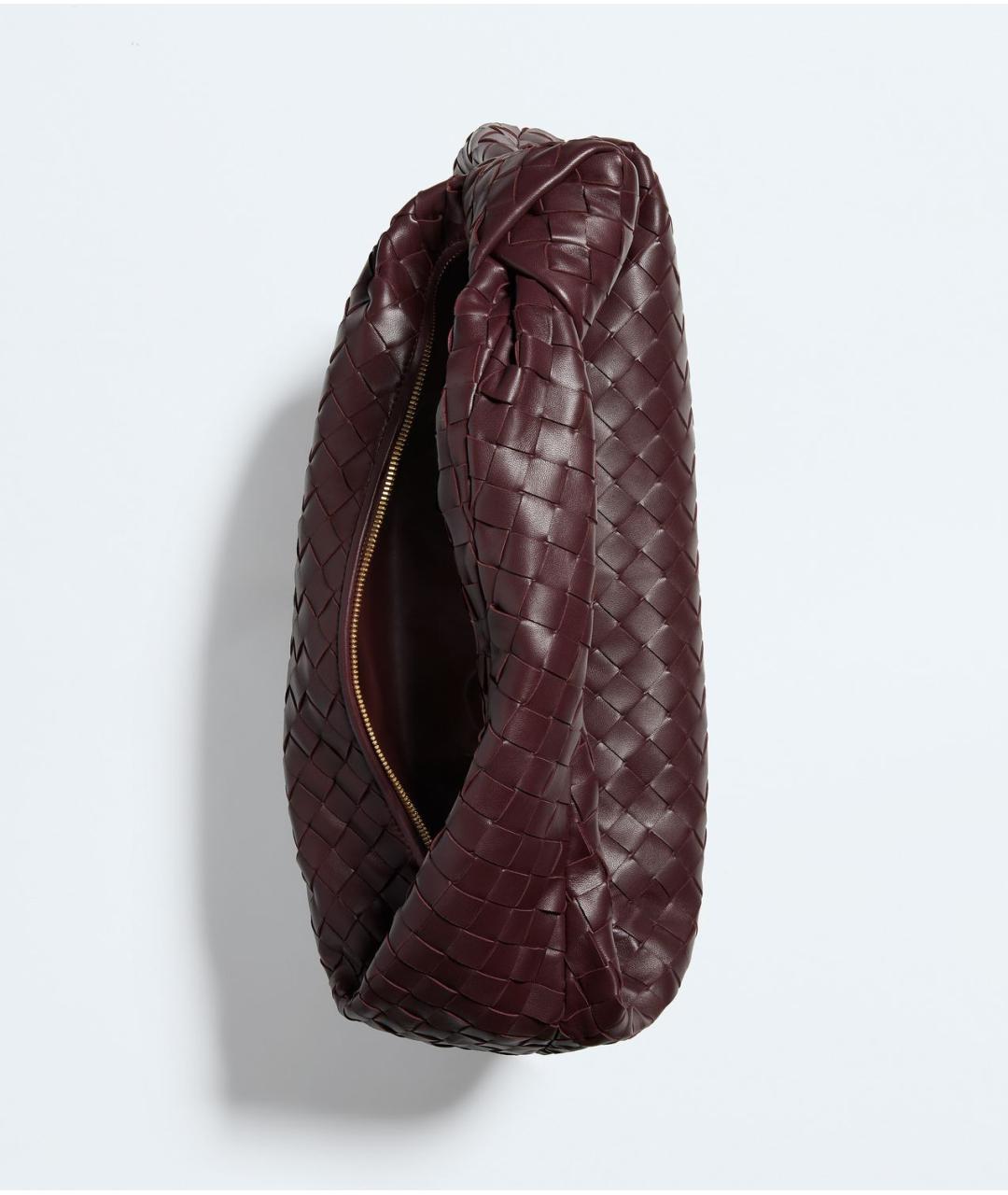 BOTTEGA VENETA Бордовая кожаная сумка через плечо, фото 2
