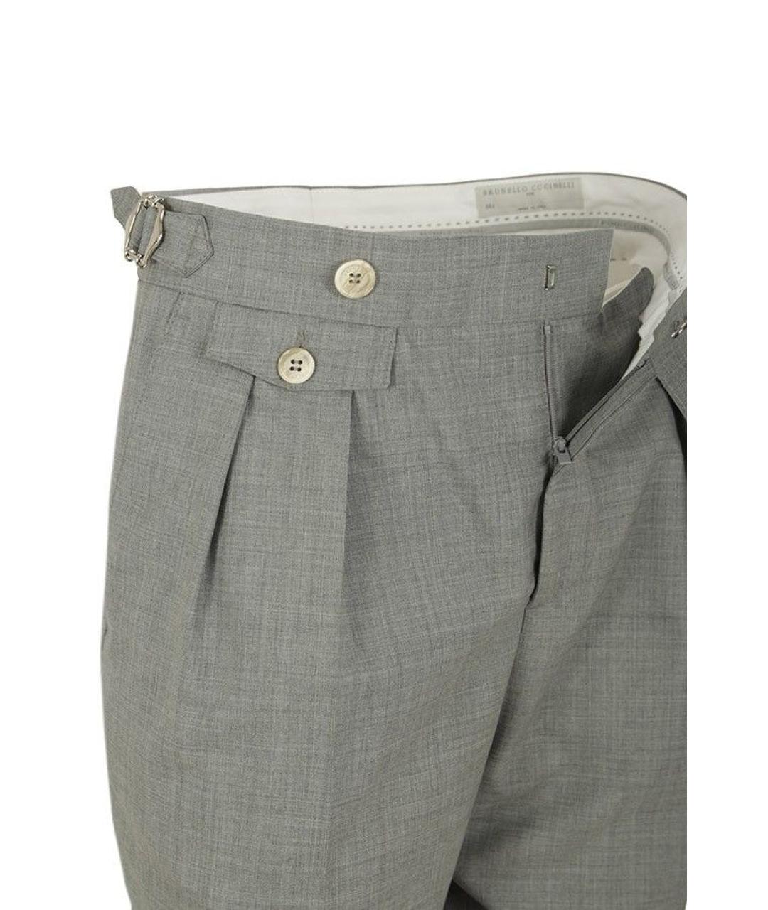 BRUNELLO CUCINELLI Шерстяные повседневные брюки, фото 3