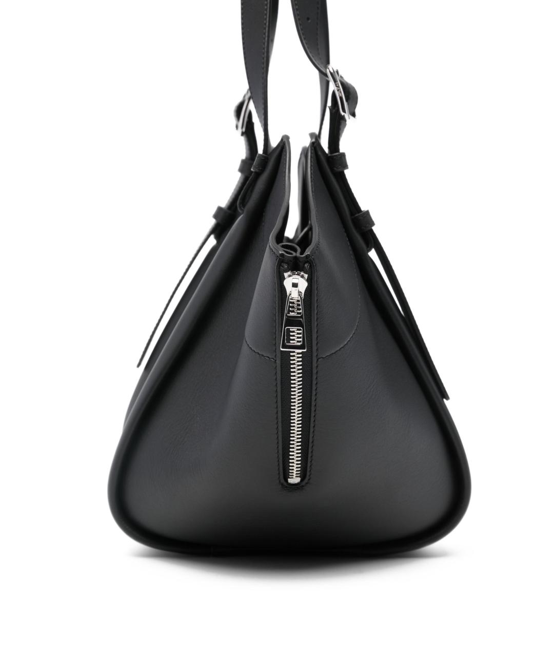 LOEWE Черная кожаная сумка тоут, фото 5
