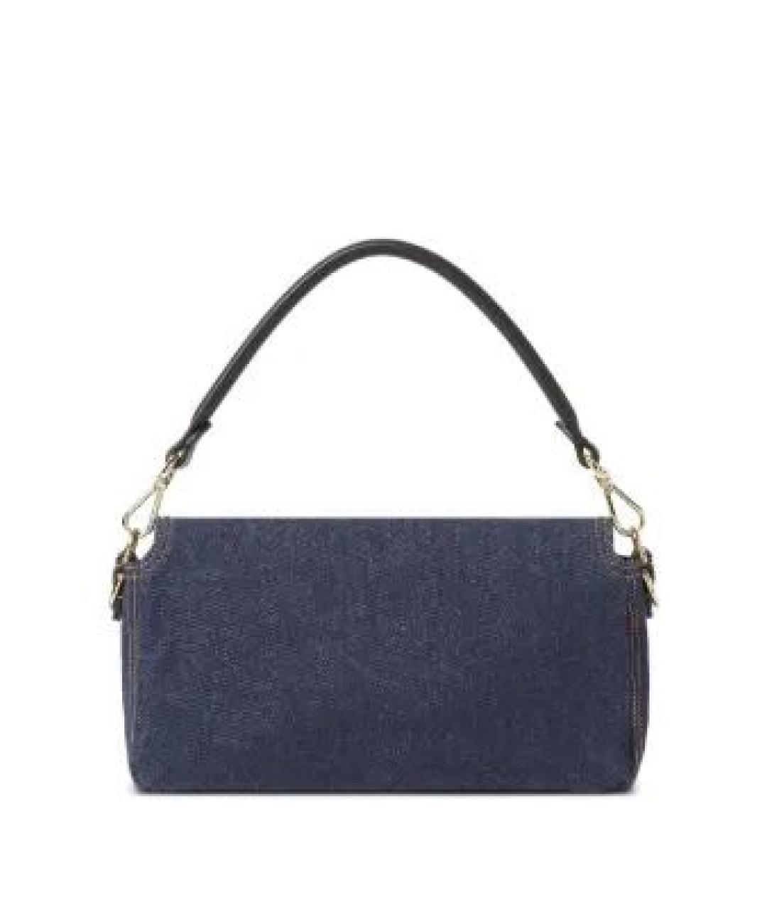 FENDI Синяя тканевая сумка через плечо, фото 3