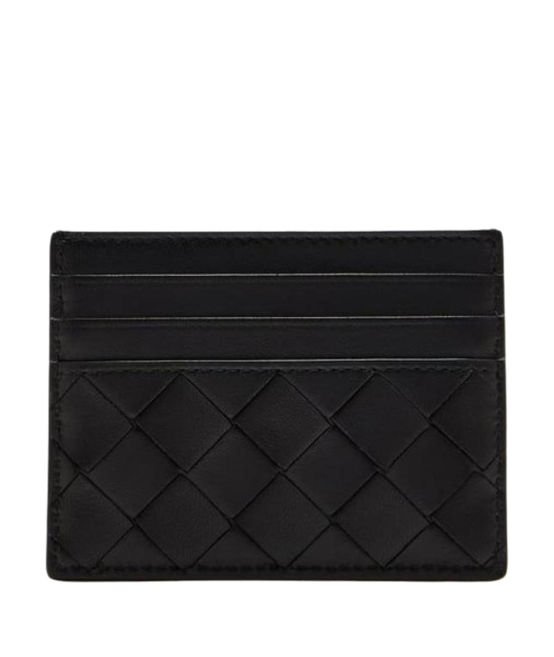 BOTTEGA VENETA Черный кожаный кардхолдер, фото 1