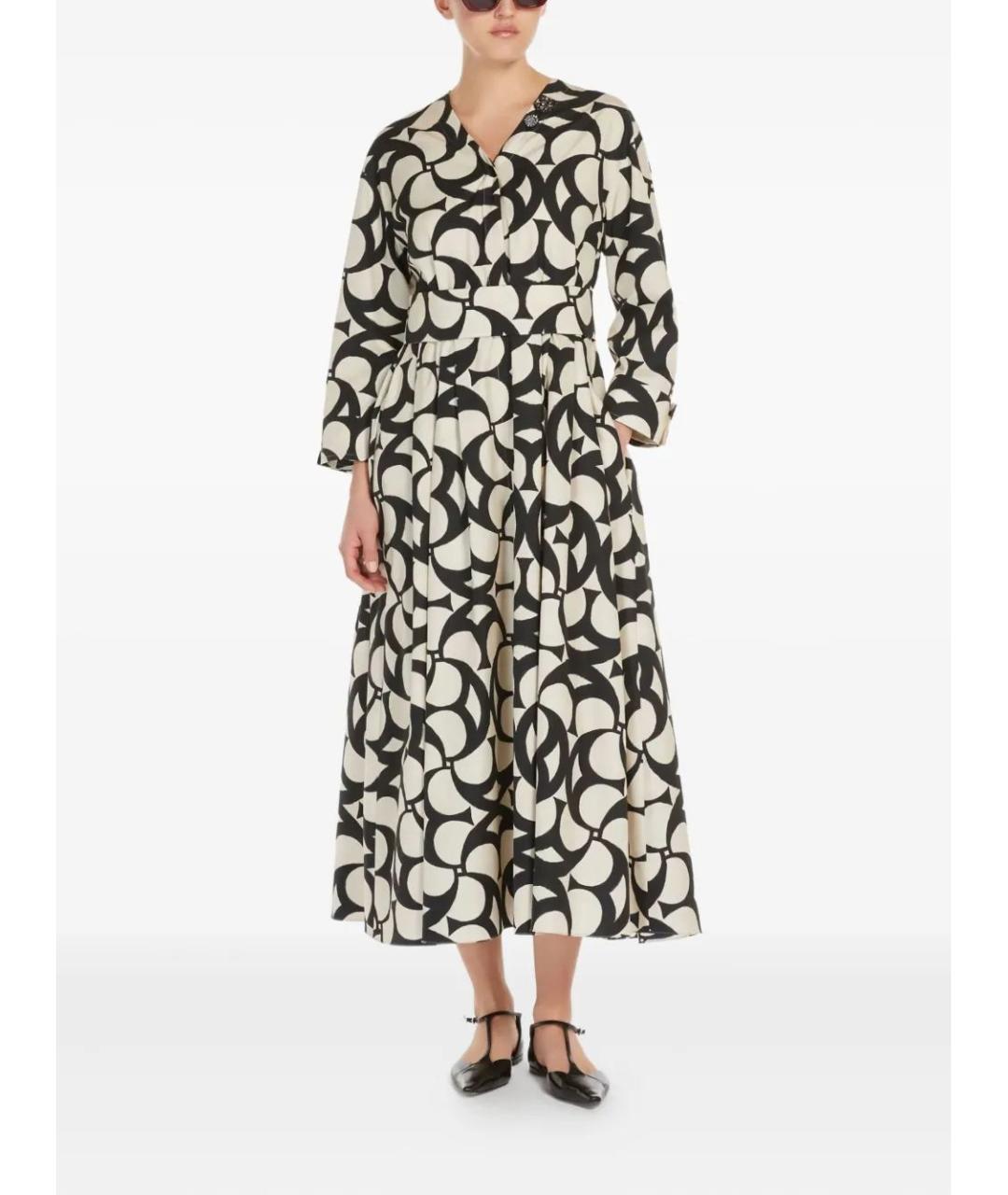 'S MAX MARA Мульти хлопковое повседневное платье, фото 2