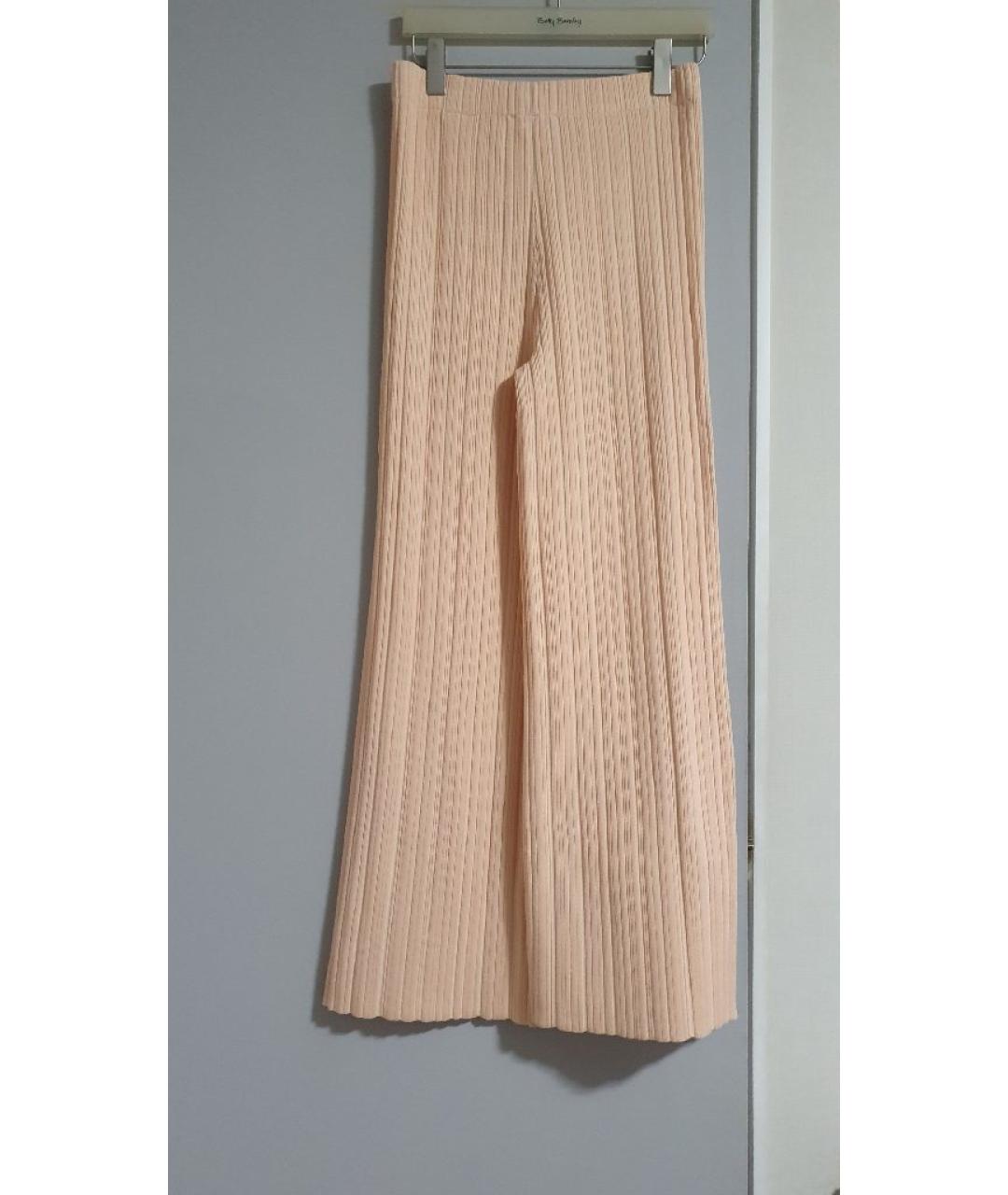 MAJE Бежевые вискозные прямые брюки, фото 7