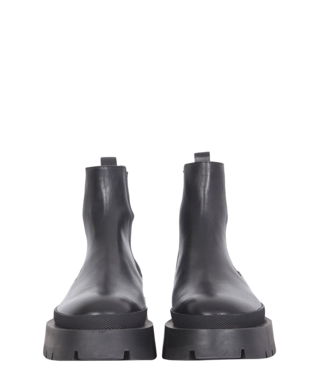 JIL SANDER Черные кожаные полусапоги, фото 2