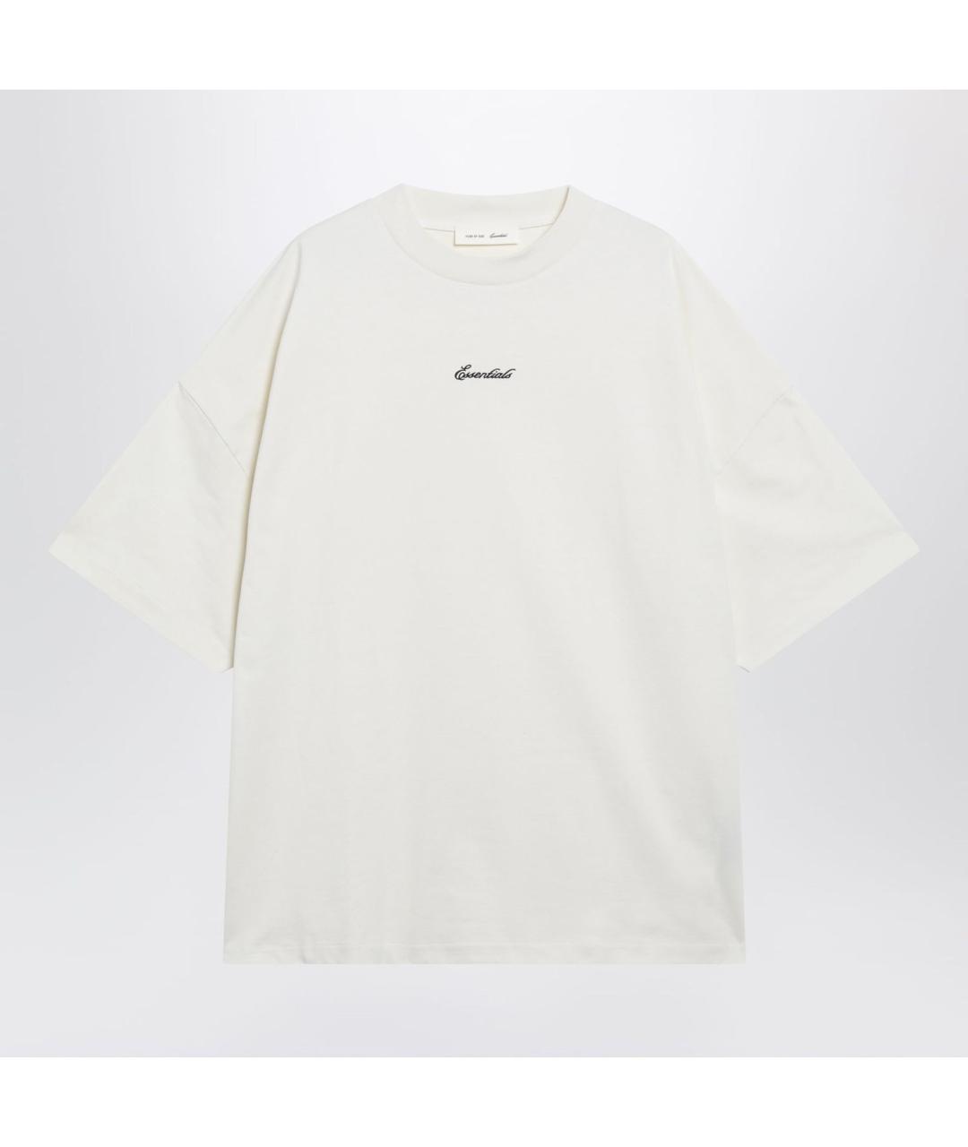 FEAR OF GOD ESSENTIALS Белая хлопковая футболка, фото 3