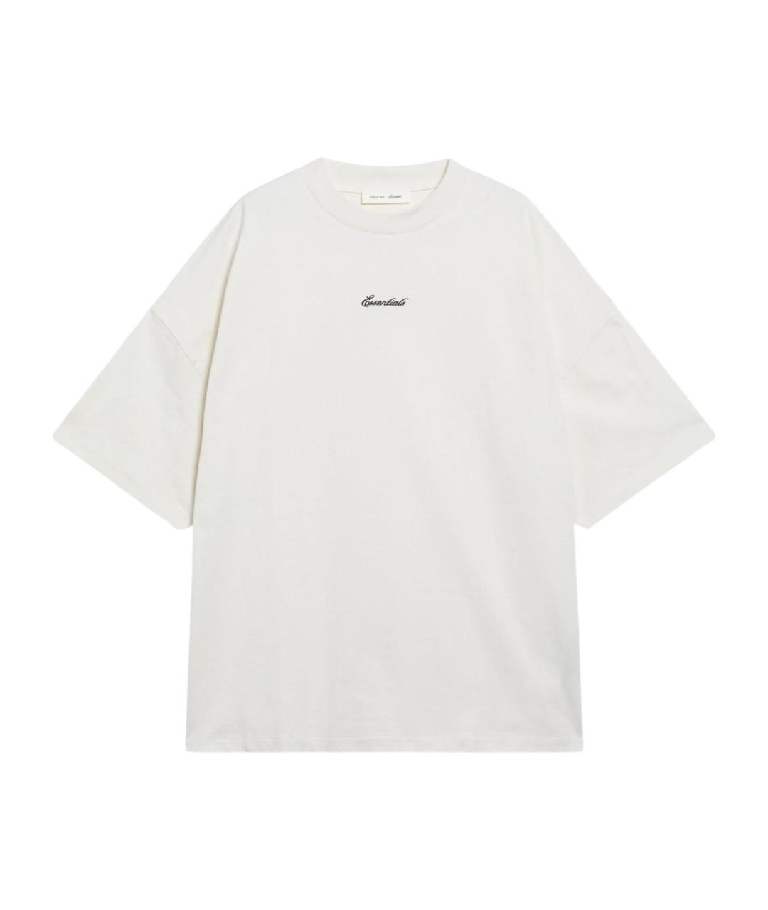 FEAR OF GOD ESSENTIALS Белая хлопковая футболка, фото 1