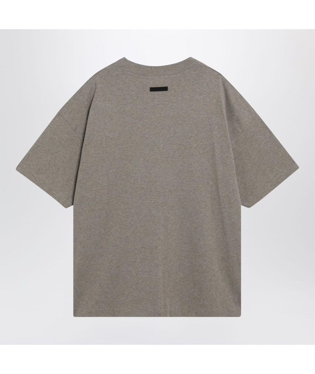 FEAR OF GOD ESSENTIALS Серая хлопковая футболка, фото 2