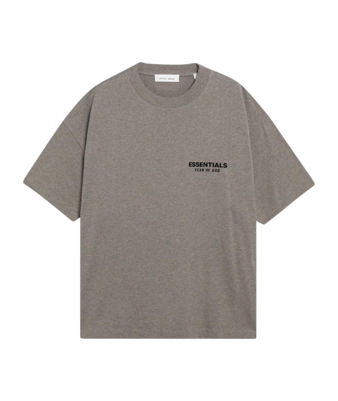 FEAR OF GOD ESSENTIALS Серая хлопковая футболка, фото 1