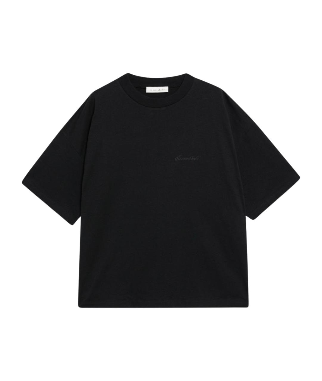 FEAR OF GOD ESSENTIALS Черная хлопковая футболка, фото 1