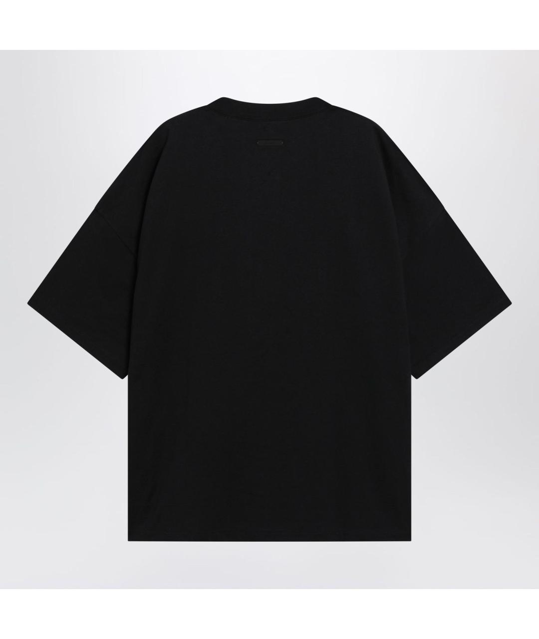 FEAR OF GOD ESSENTIALS Черная хлопковая футболка, фото 2