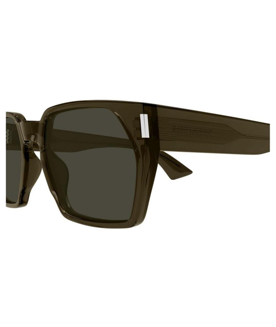 SAINT LAURENT Коричневые солнцезащитные очки, фото 3