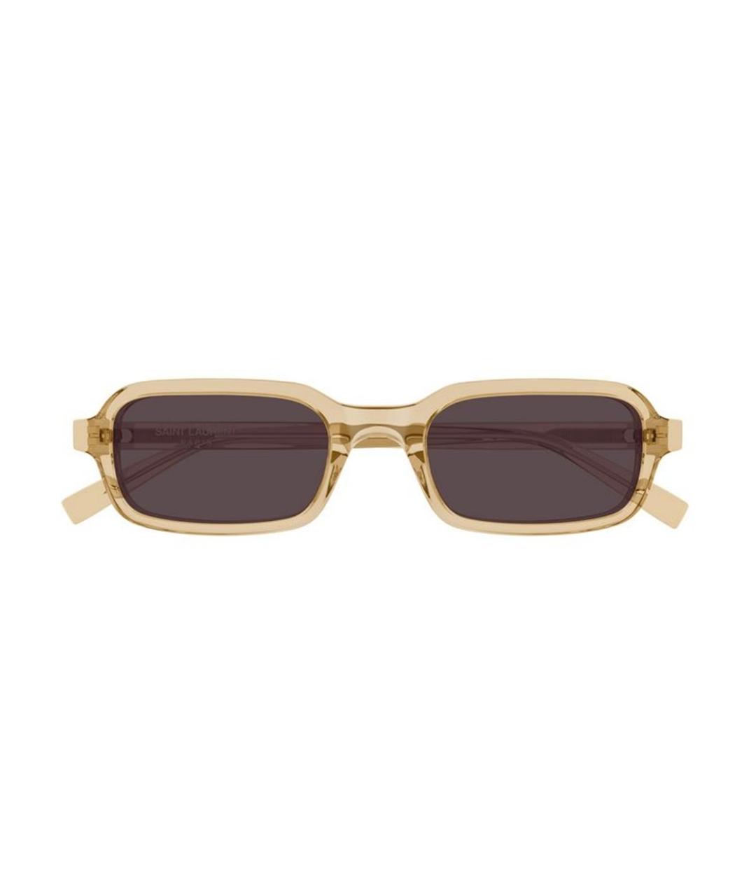 SAINT LAURENT Желтые солнцезащитные очки, фото 2