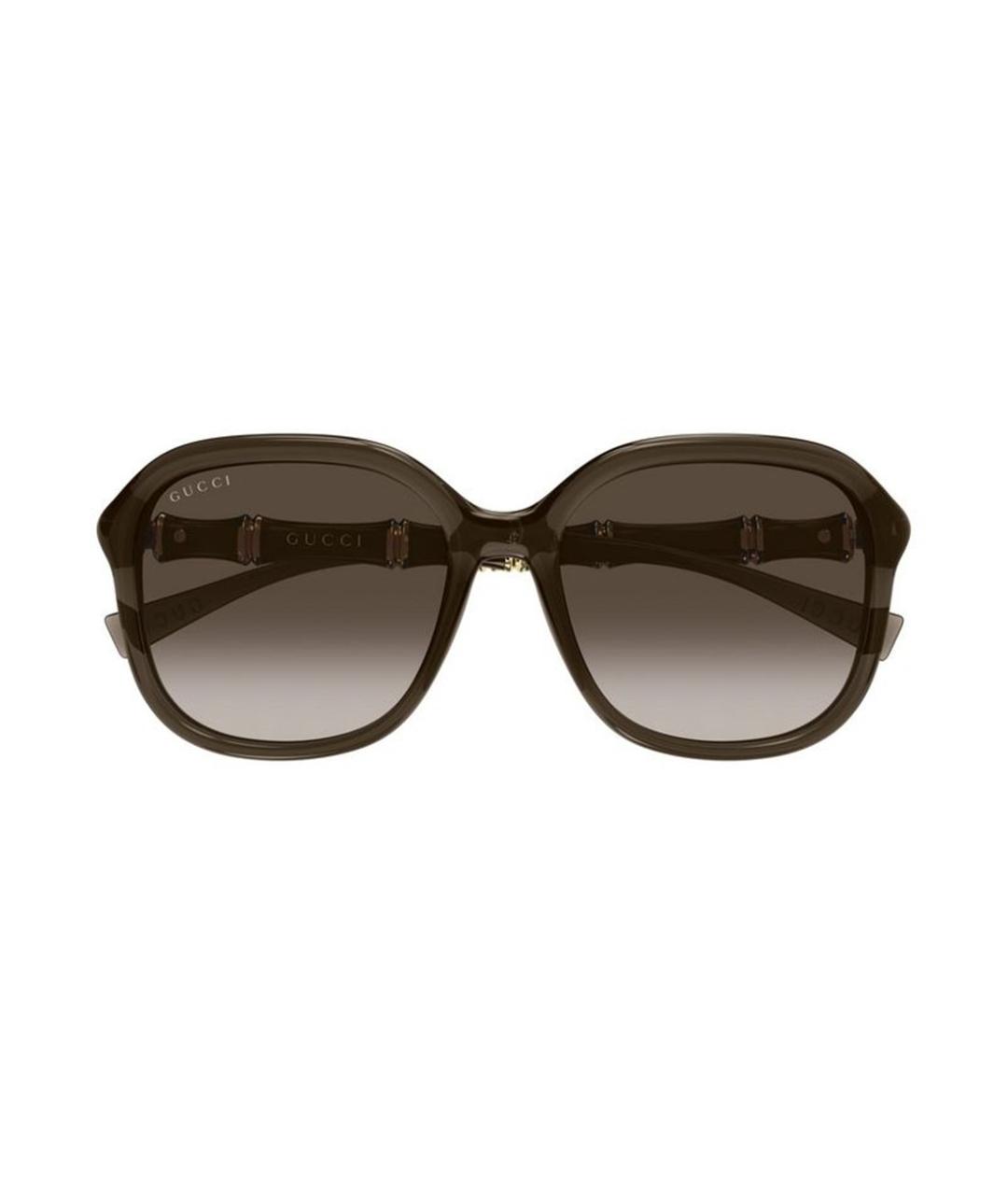 GUCCI Коричневые солнцезащитные очки, фото 2