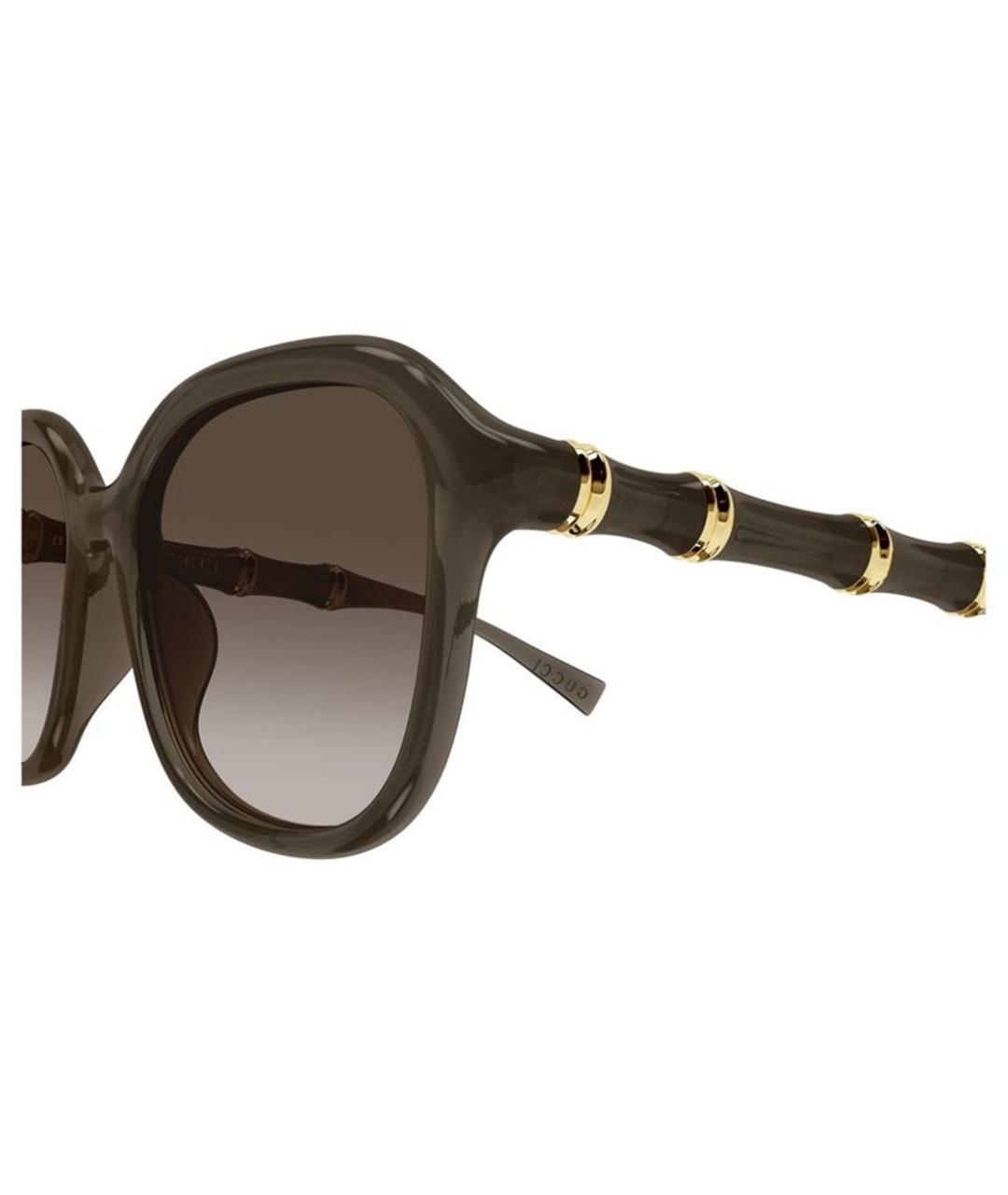 GUCCI Коричневые солнцезащитные очки, фото 3