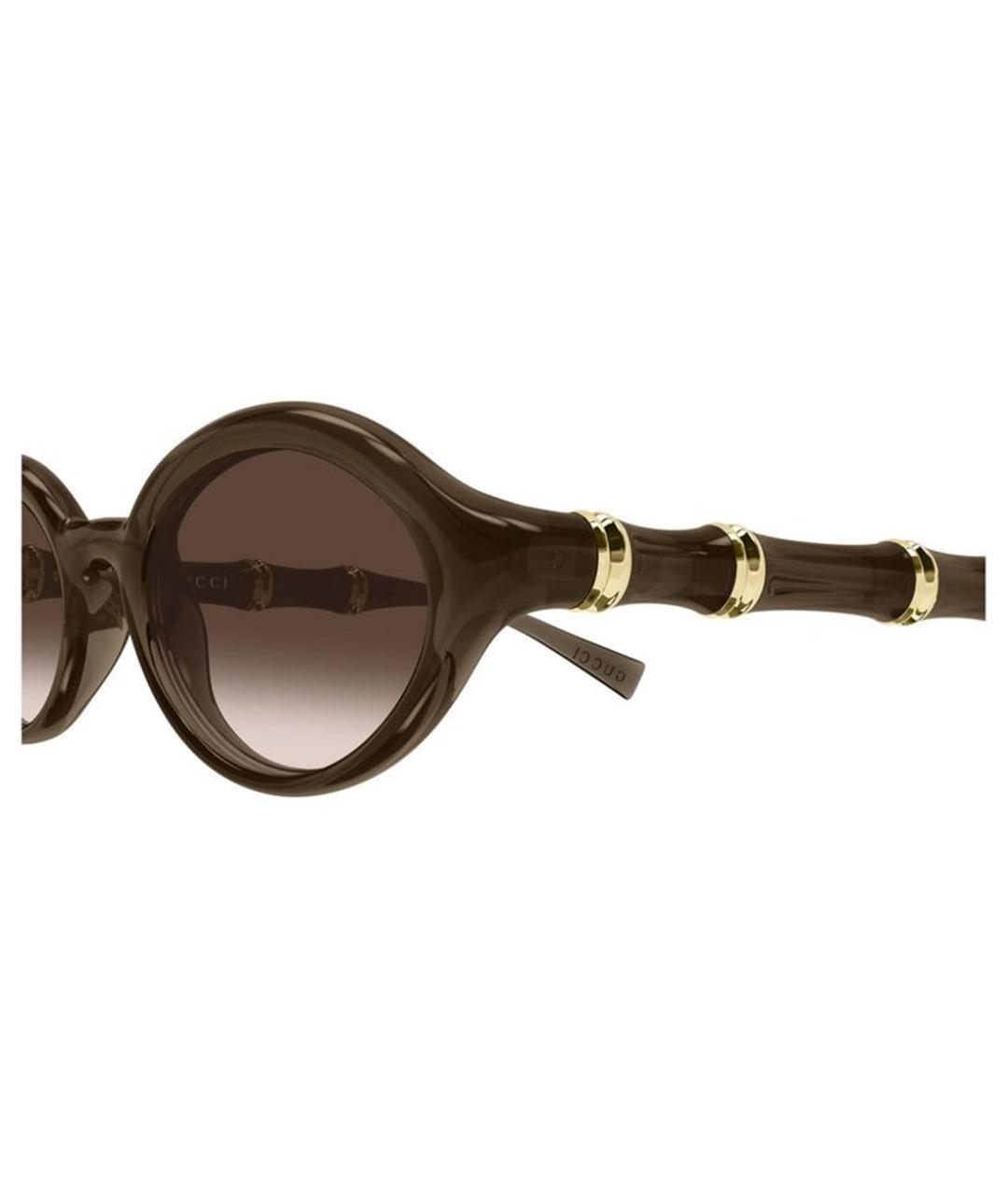 GUCCI Коричневые солнцезащитные очки, фото 3