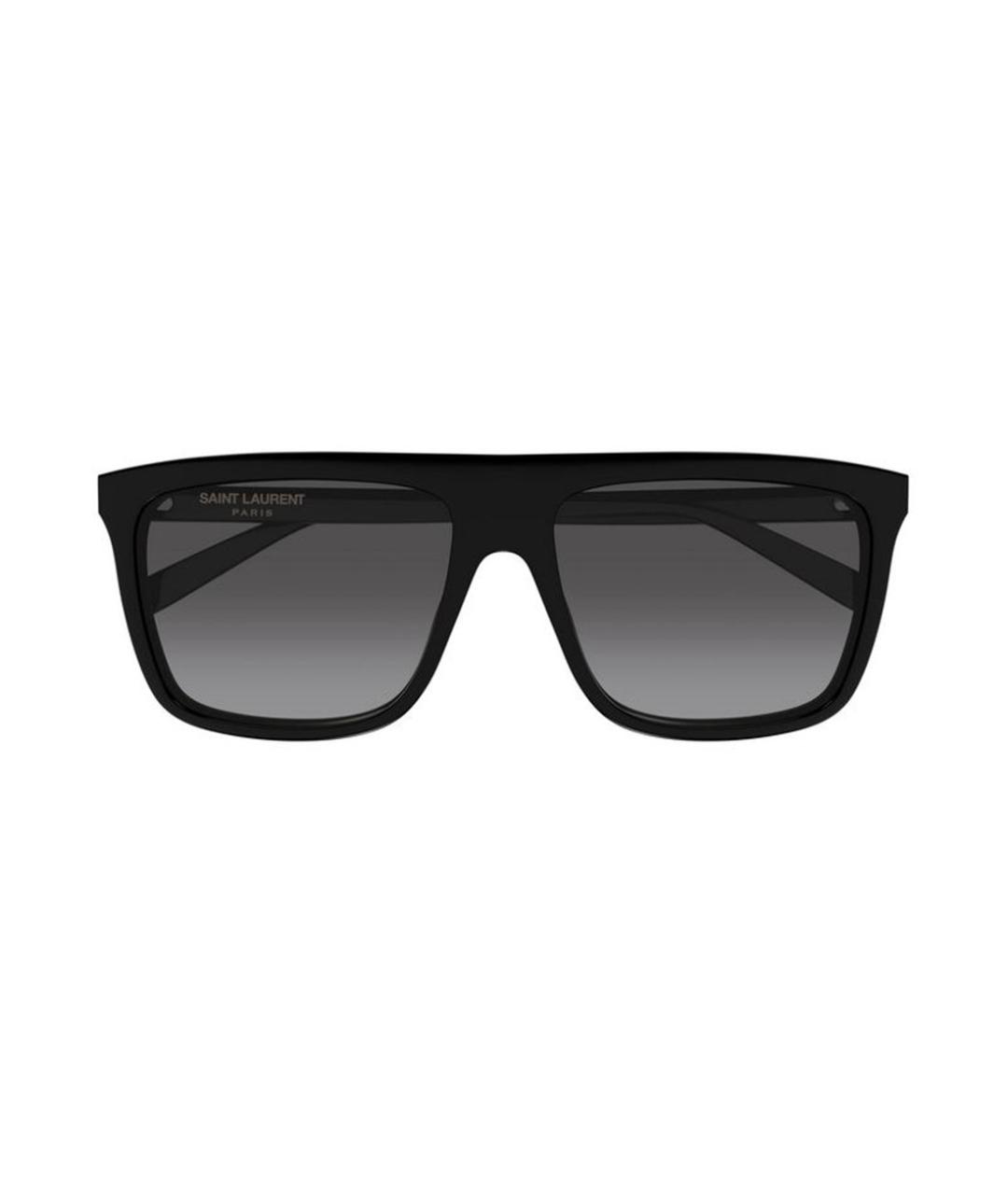 SAINT LAURENT Черные пластиковые солнцезащитные очки, фото 2
