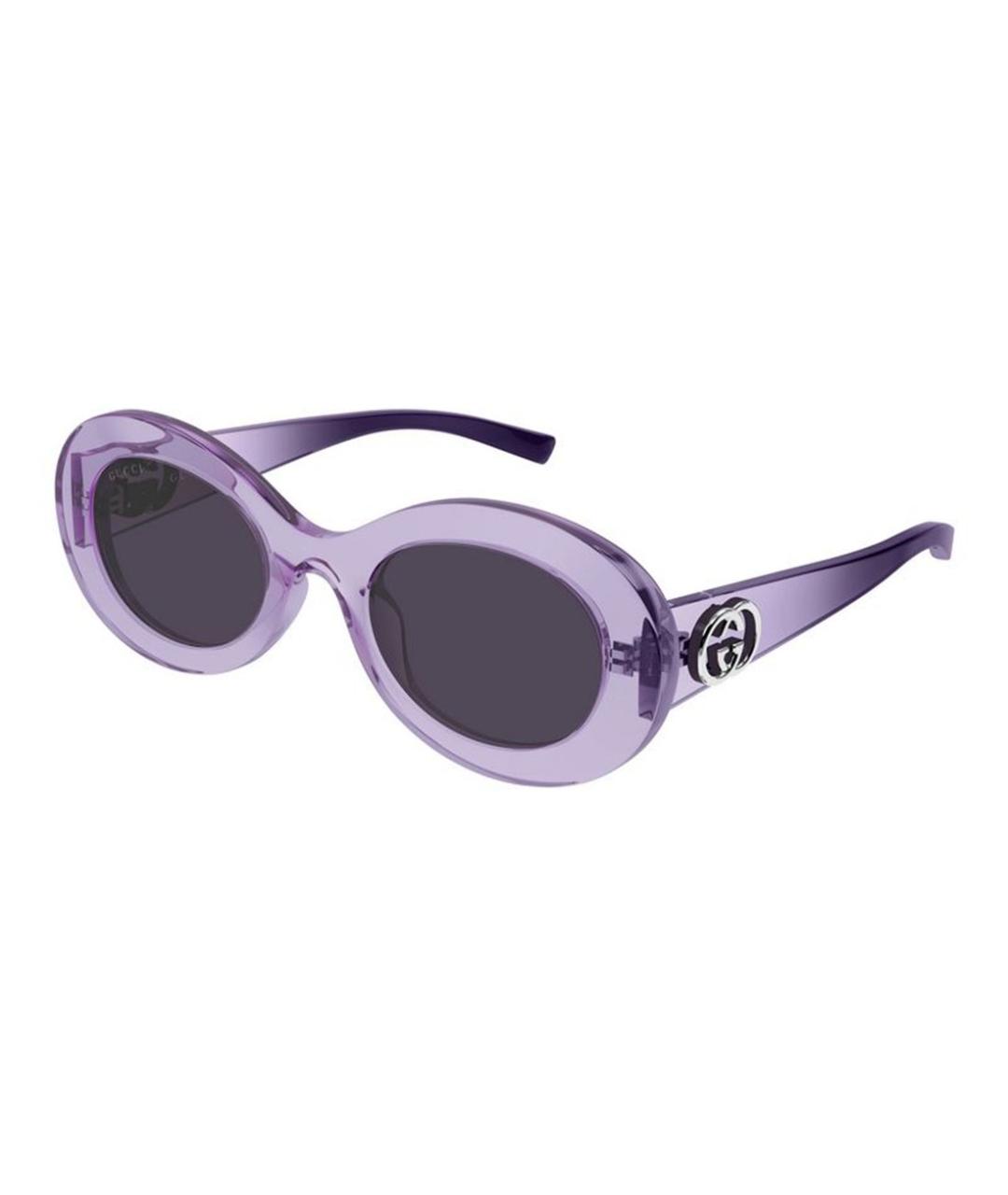 GUCCI Фиолетовые пластиковые солнцезащитные очки, фото 1