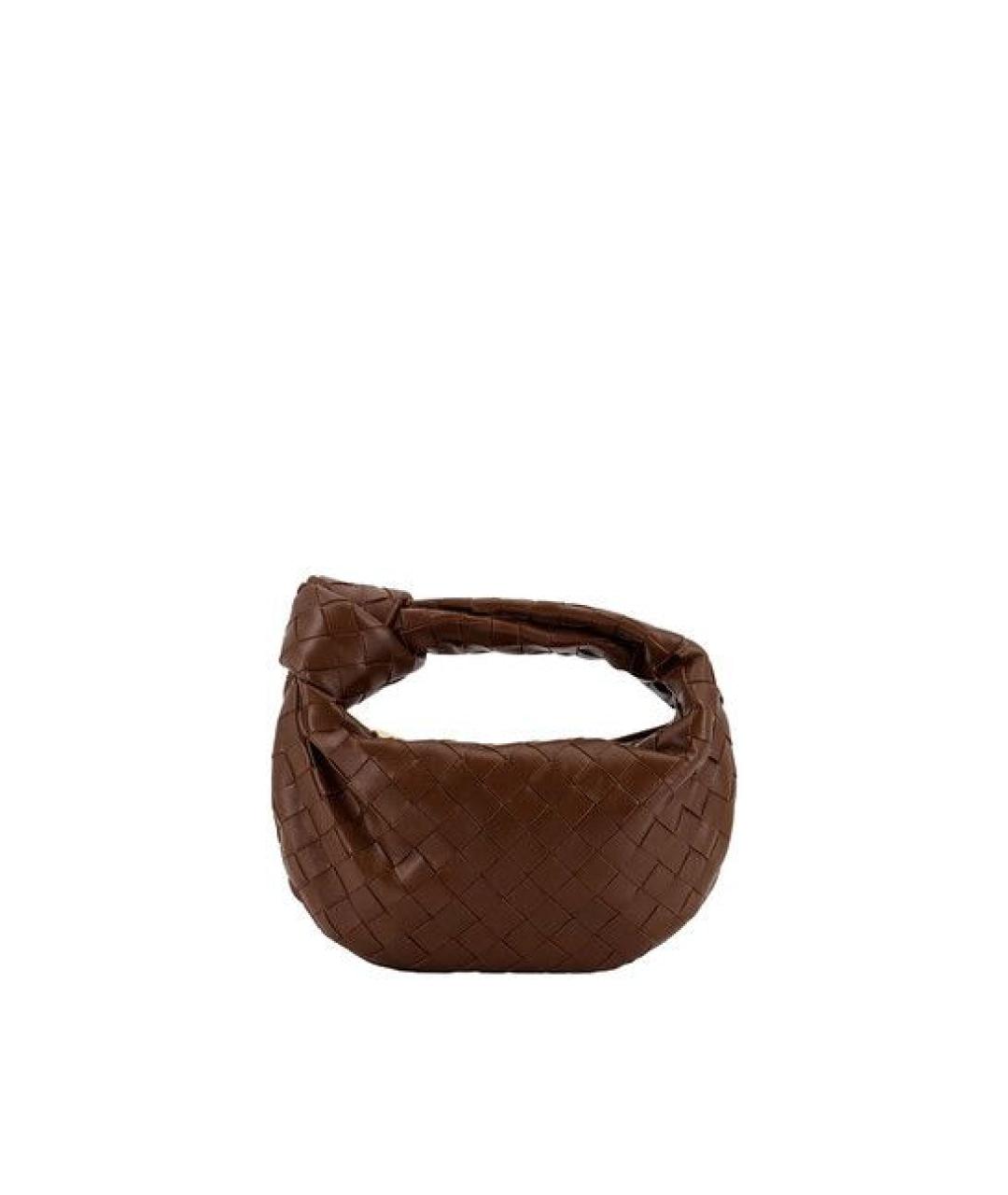 BOTTEGA VENETA Коричневая кожаная сумка через плечо, фото 1