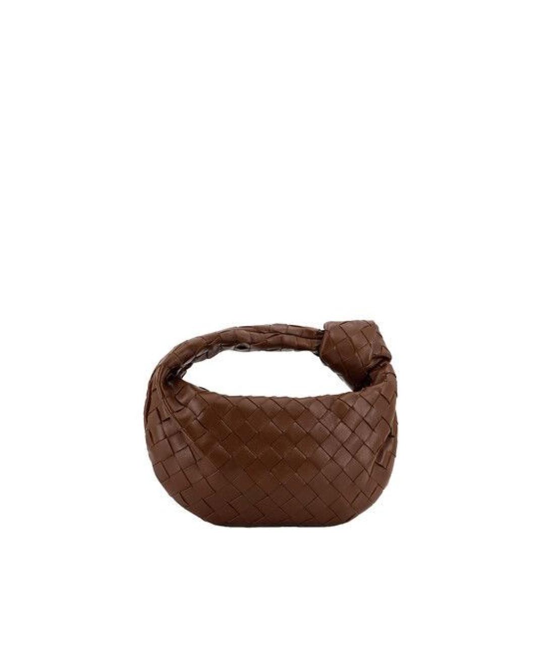 BOTTEGA VENETA Коричневая кожаная сумка через плечо, фото 3
