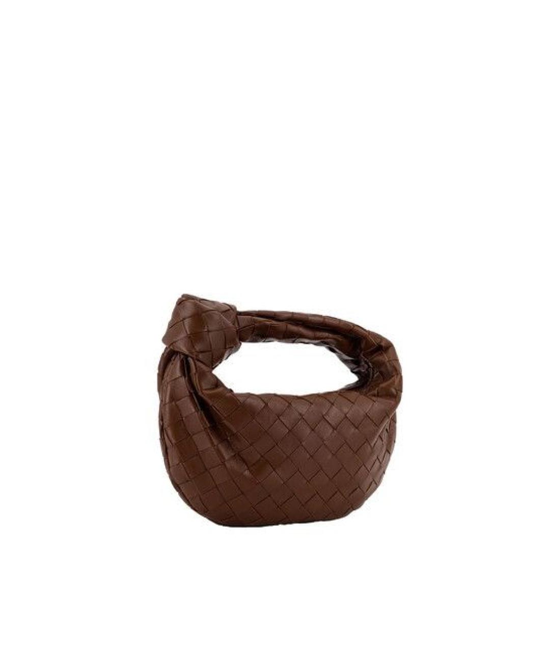 BOTTEGA VENETA Коричневая кожаная сумка через плечо, фото 2