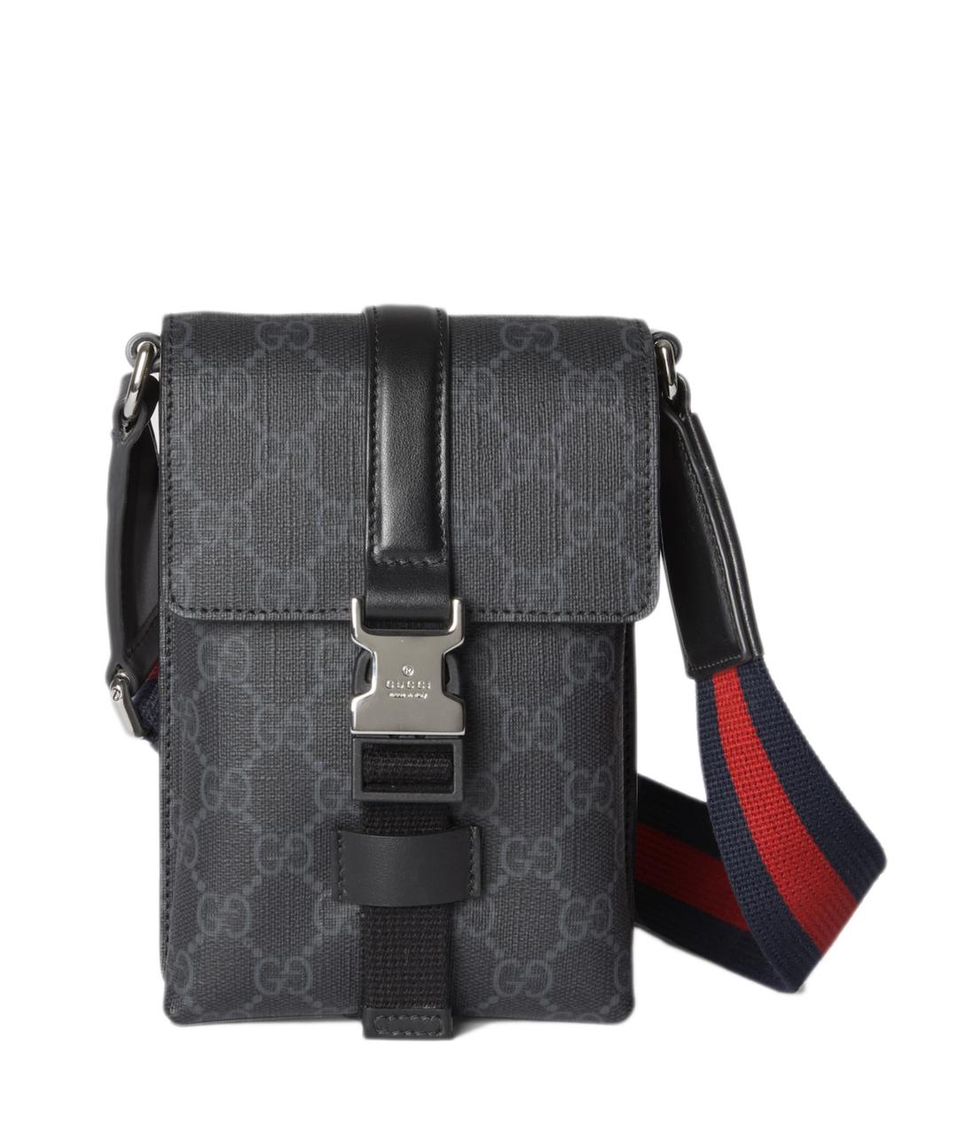 GUCCI Антрацитовая сумка на плечо, фото 1